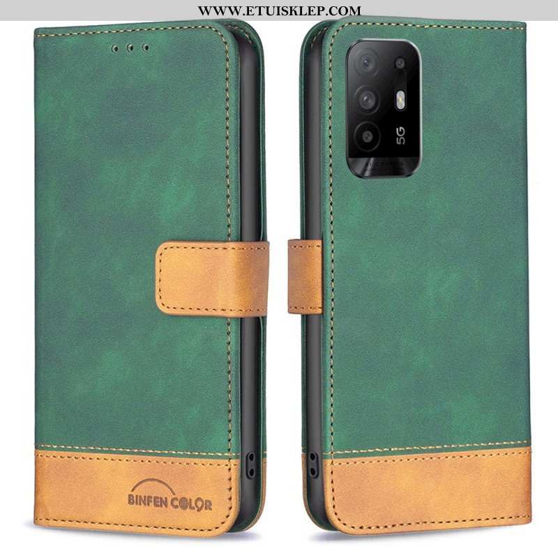 Etui Folio do Oppo A94 5G Dwubarwny